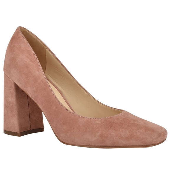 Nine West Women’s Pink Suede Udele Dress Pumps, women’s shoes pump, Heel size 9 - Picture 1 of 14
